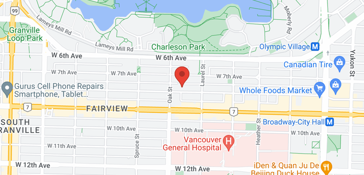 map of 967 W 8TH AVENUE